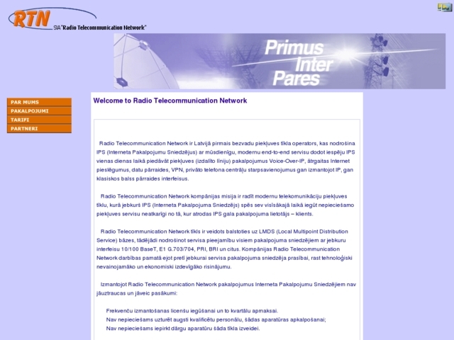 Radio Telecommunication Network (RTN), SIA